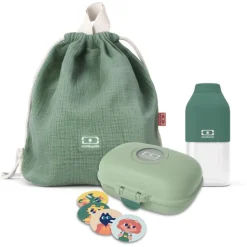 Set Gouter + Sac A Dos Enfant Vert