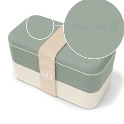 Set Lunch Box Parent/Enfant Vert "Best Chef/Mini Chef"