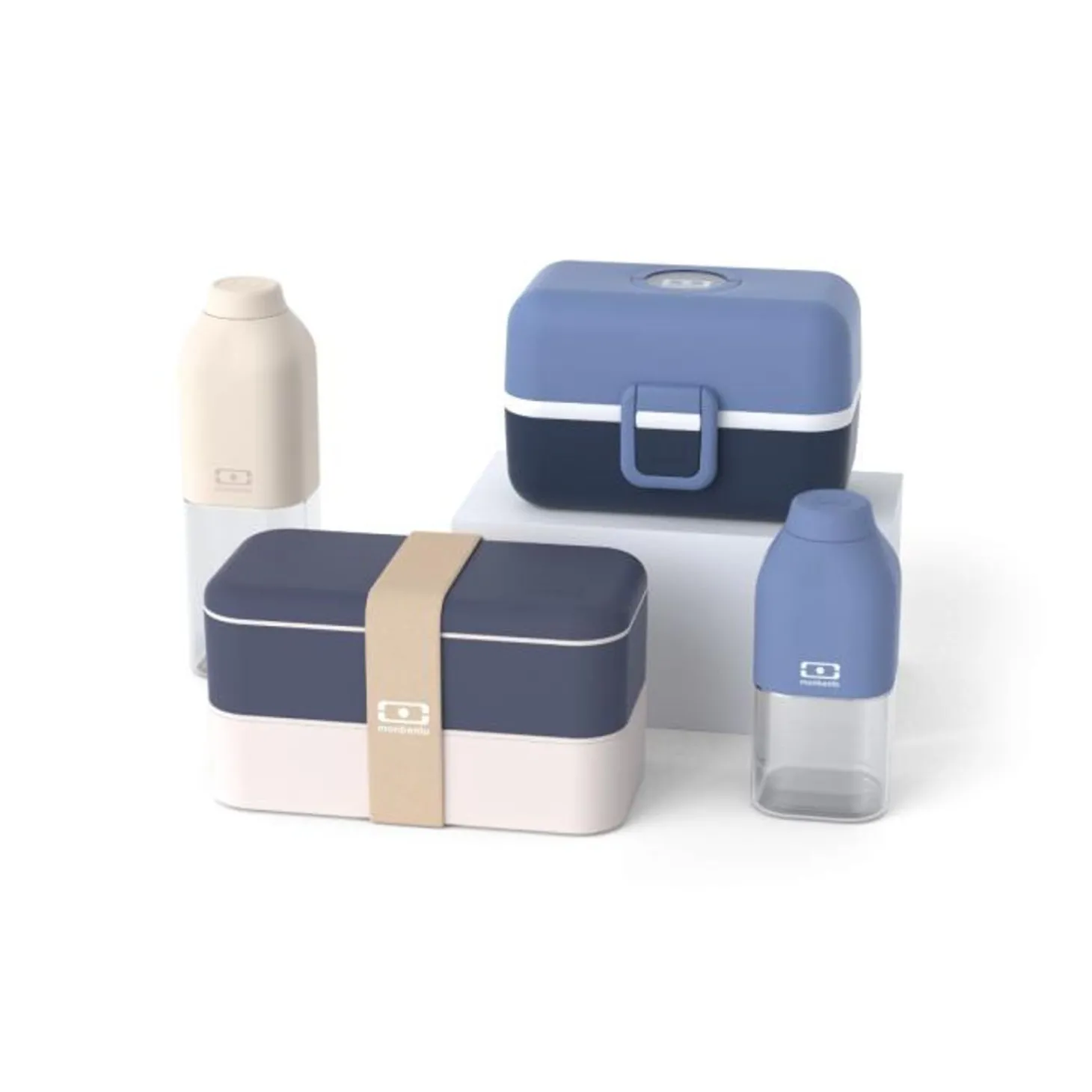 Set Lunch Box Parent/Enfant Bleu